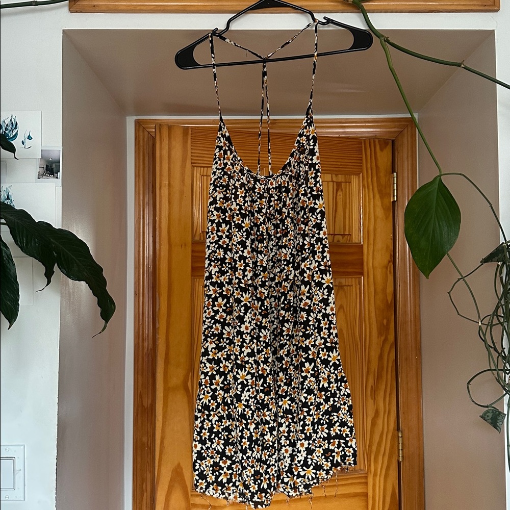 Out From Under Daisy Floral Dress Swim Coverup Size Small Oversized